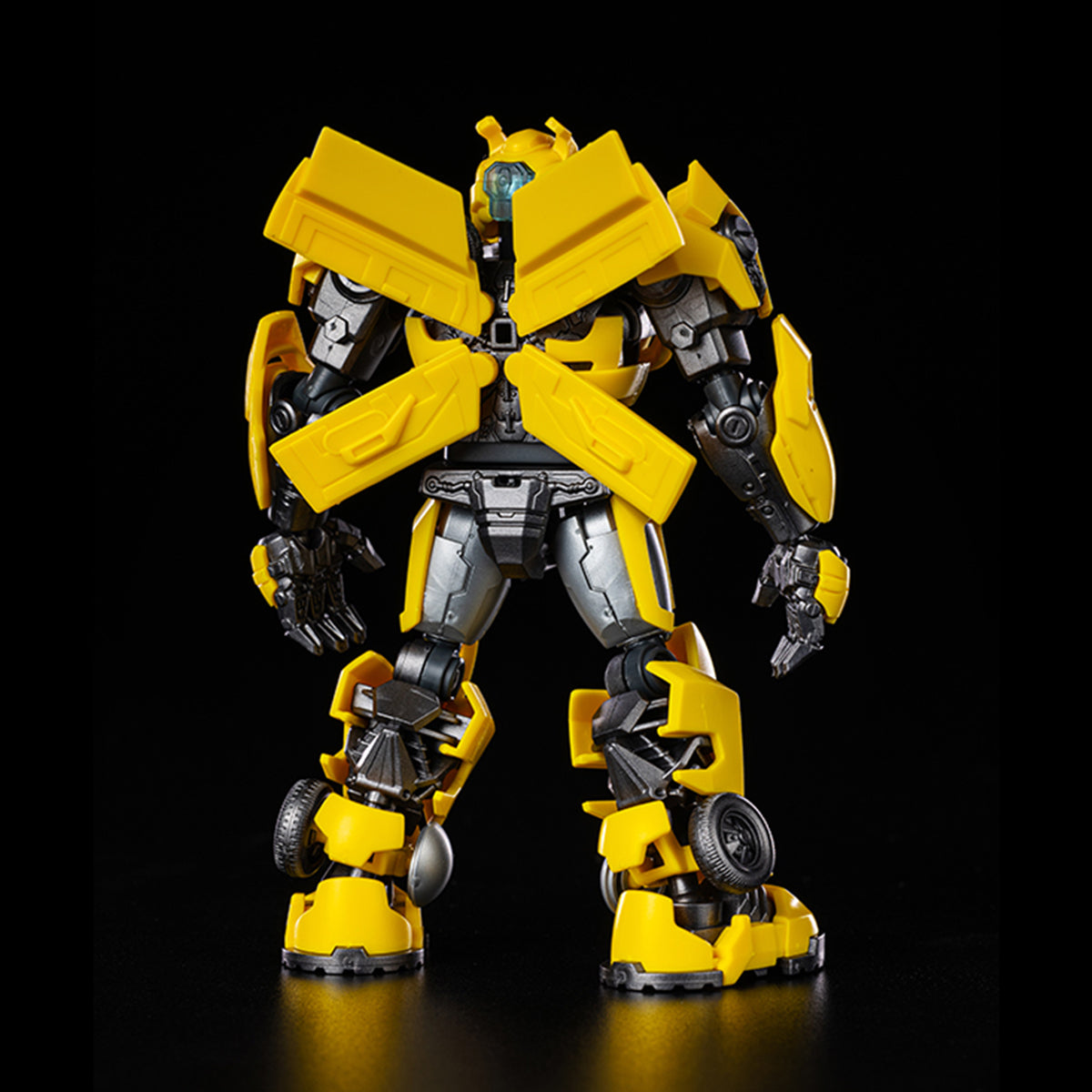 Kits de modelos de ensamblaje de Blokees: Transformers Classis Class - Bumblebee, estilo Mecha Musume, miniatura de 10 cm de altura