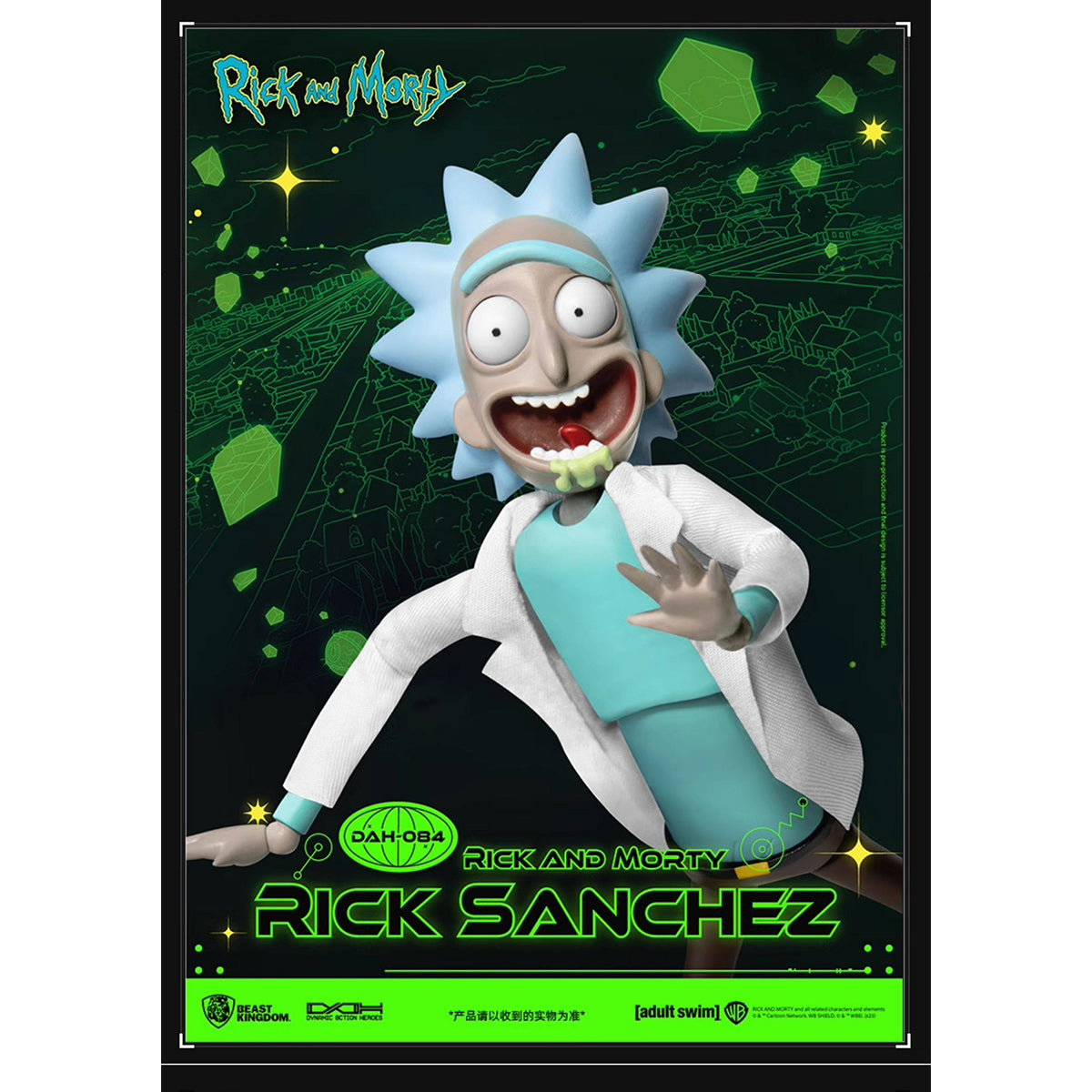 Beast Kingdom DAH-084 Rick and Morty Rick Sanchez Action Figure