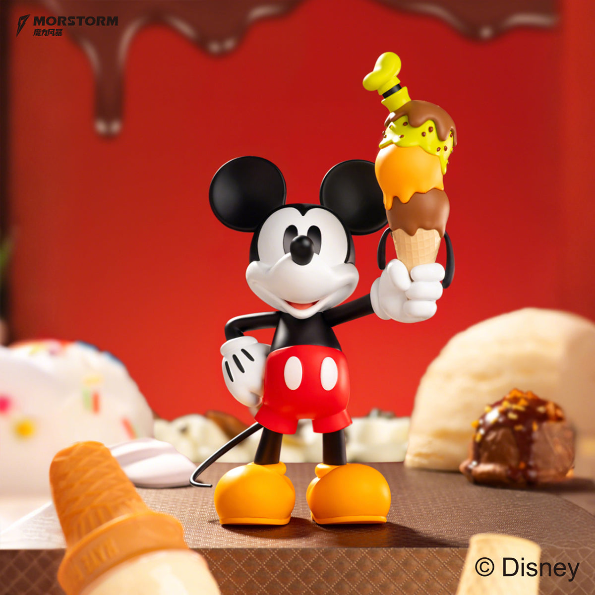 MORSTORM Classic Series Ice Cream Mickey Color Variant Art Figurine