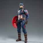 Figurine de collection ZD Toys : figurine articulée simple de 35,5 cm, Captain America, style Moviece, miniature à l'échelle 1/5