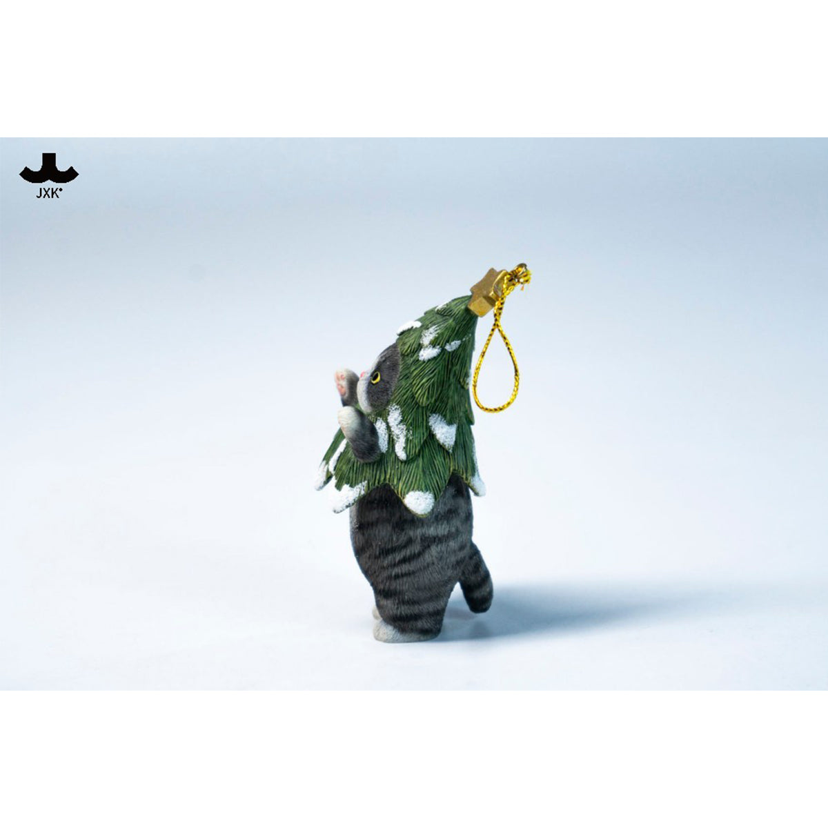 JXK Christmas Cat Tree Static Expertly Hand-Painted Lifelike Animal Figurine