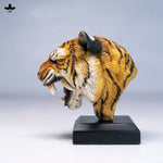 JXK SA004 Tiger Head Statue Realistic Collectible Animal Figurine