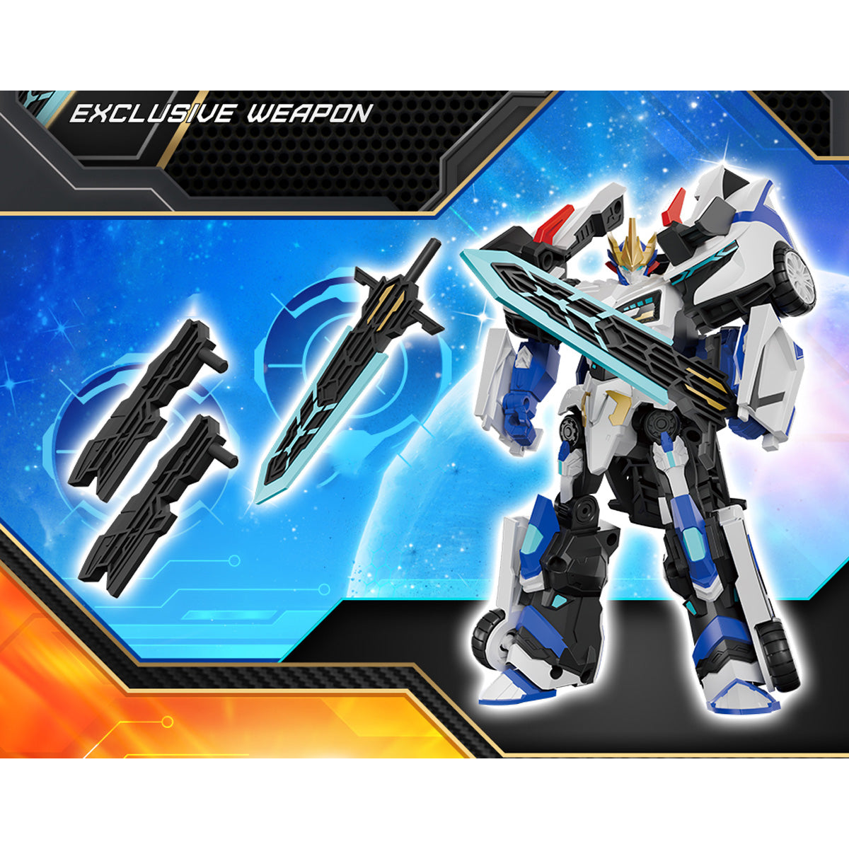 iUBEST Glory Alliance QINGFEI & LEIJIZHI & MACHIAPTER & MYSTICLOCK & EPSILON & PRINCE GLADOUS & DIVINE-WIND Equipped with weapons and two forms Transfor Mech Robot Model Vehicle