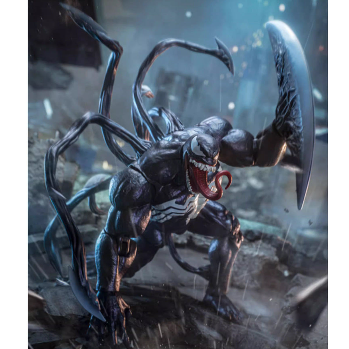 ZD Toys 9-inch Anniversary Series Collectible Action Figure Full Set: Classic Venom (1916-01)