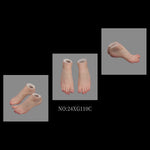 VSTOYS Female Foot Model White Color for Action Figures