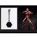 ZD Toys Anniversary Series Collectible Action Figure Full Set: Iron Man MK43, Illuminated Edition, 1:10 Scale Miniature