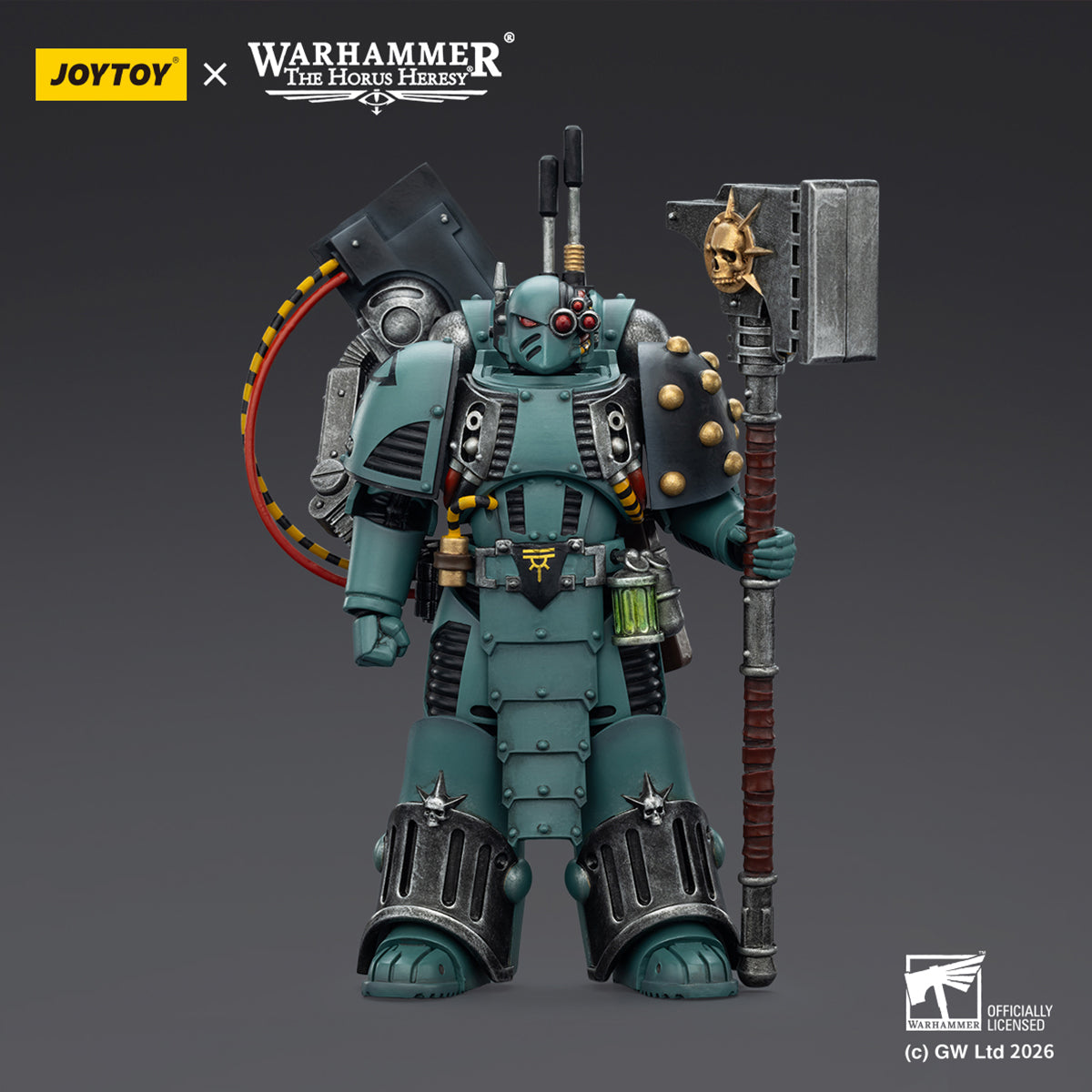 JOYTOY Warhammer 40,000 Sons of Horus Siege Breaker & Tybalt Marr Captain of the 18th Company 1/18 Scale Action Figure