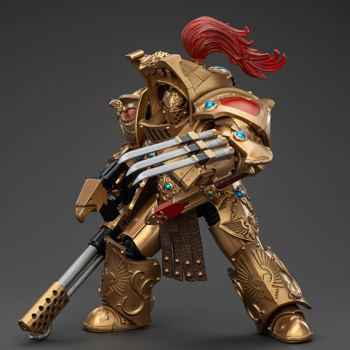 JOYTOY Warhammer The Horus Heresy Legio Custodes Aquilon Terminator Squad Aquilon with Infernus Firepike Action Figures