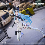 Animester Girls' Frontline 2: Exilium Klukai Action Figure Set with Motorcycle Vehicle 1/12 Scale