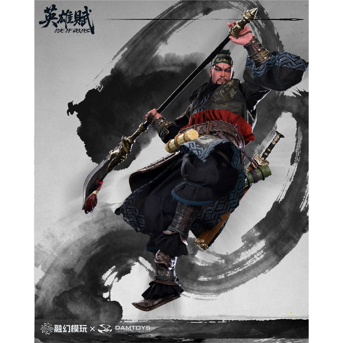 FUSION FANTASY × DAMTOYS Odes of Heroes Zhongyi Wushuang FTOH-03 Guan Yu 1/12 Scale Action Figure