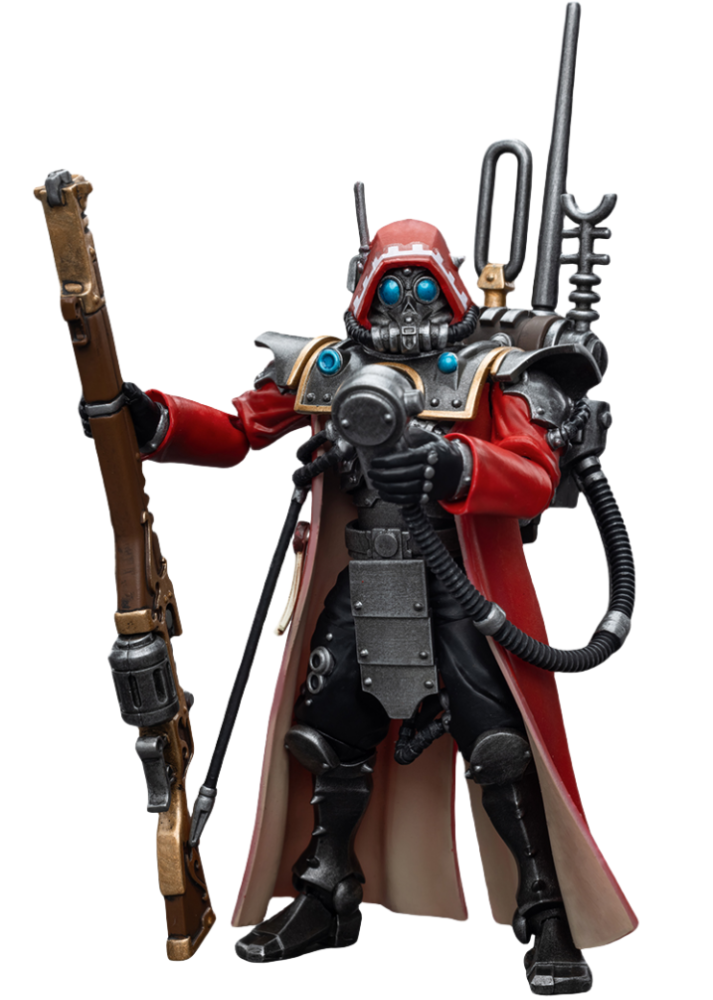 HiPlay JoyToy 40K Collectible Figure: Adeptus Mechanicus Skitarii Ranger with Data-Tether 1:18 Scale Action Figures JT7868 (Ranger with Data-Tether)