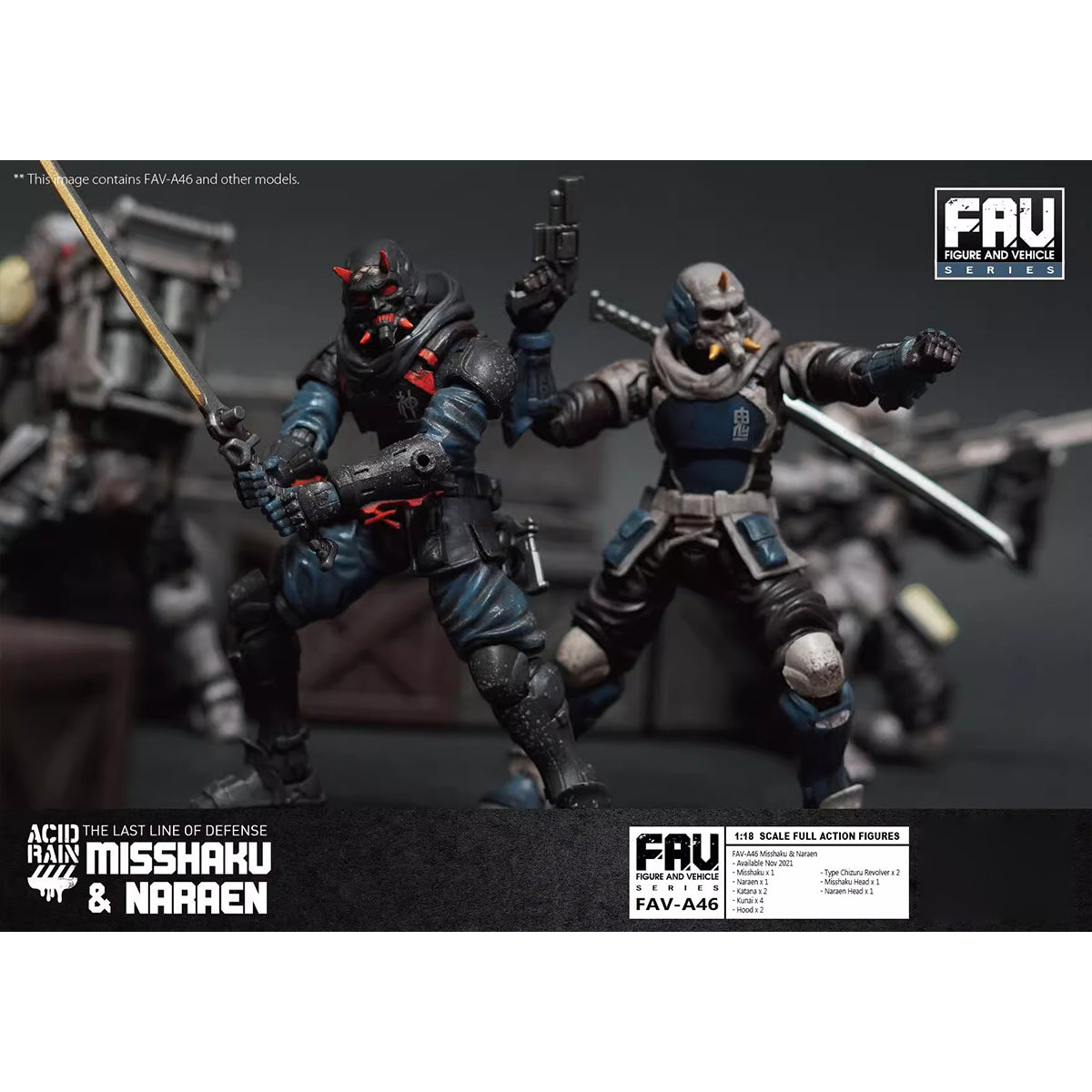 TOY ALLIANCE Acid Rain World Misshaku y Naraen Figura de acción 370