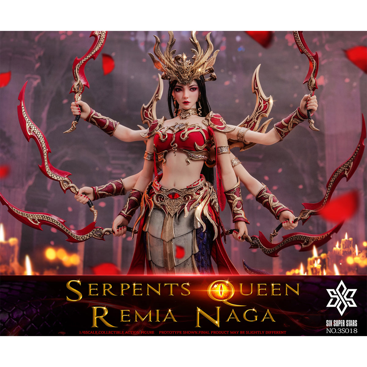 3STOYS 1/6 Serpent Queen Remia Naga Articulated Action Figures