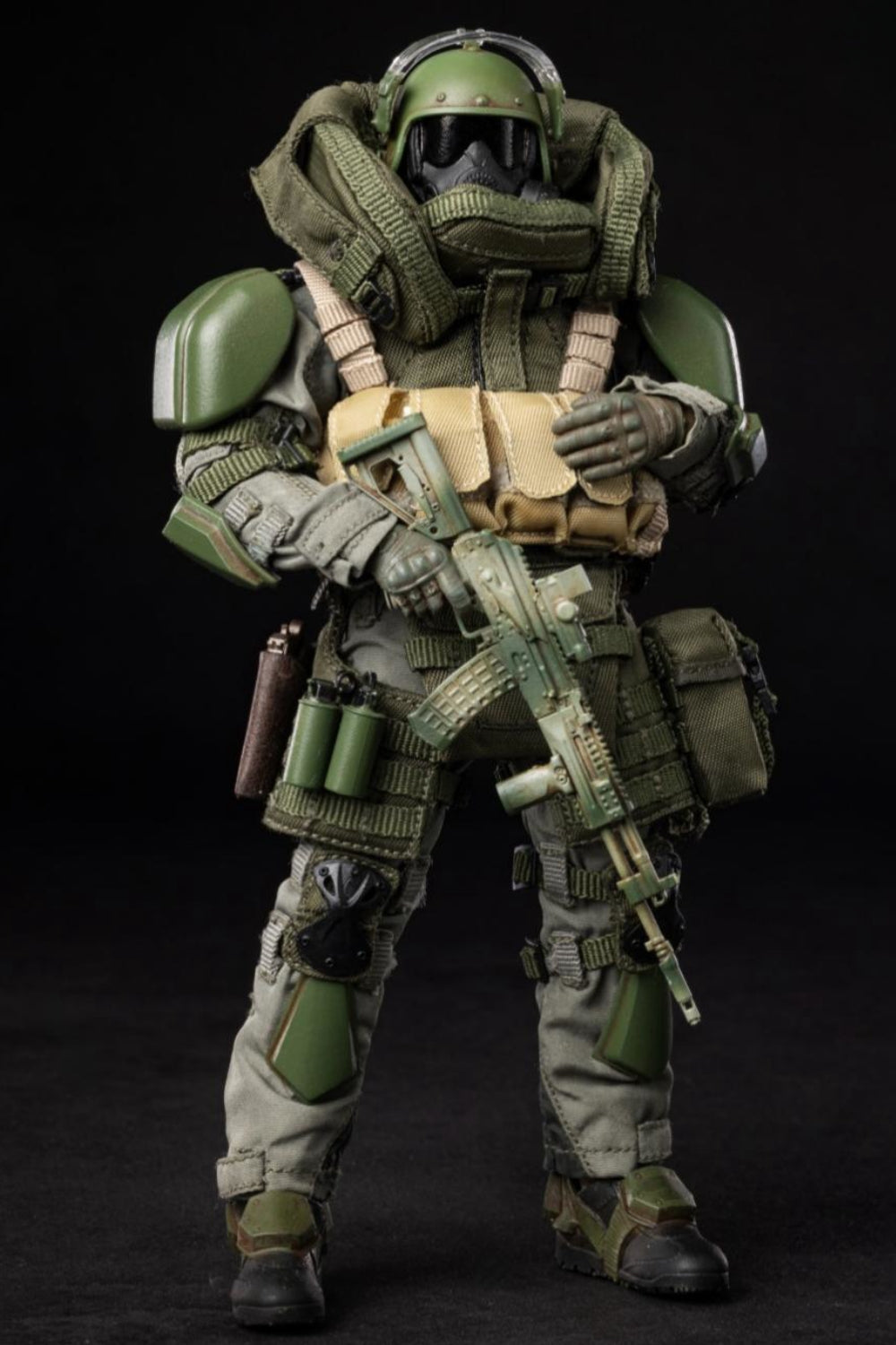 (Only Shipped to the US) HASUKI Collectible Figure Full Set: Shield Soldier, Video Game, Military Style, Seamless Design, 1:12 Scale Miniature Action Figurine SA02