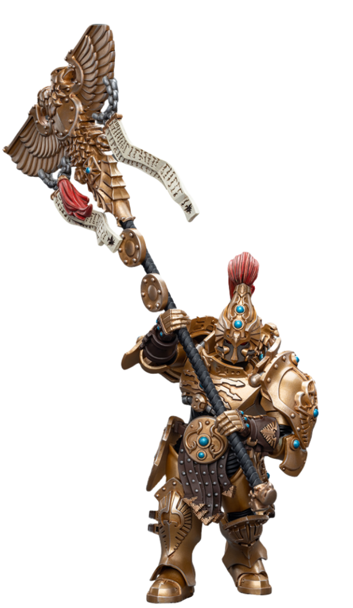 HiPlay JoyToy 40K Collectible Figure: Adeptus Custodes Vexilus Praetor 1:18 Scale Action Figures JT7820 (Vexilus Praetor)