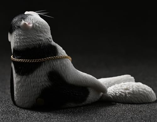 HiPlay JXK Collectible Cat Figure: Drunken Cat, Expertly Hand-Painted, Lifelike, Safe Resin, 1:6 Scale Miniature Animal Figurine