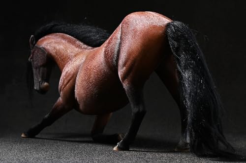 HiPlay JXK Collectible Horse Figure: Hannover3.0, Expertly Hand-Painted, Lifelike, Safe Resin, 1:12 Scale Miniature Animal Figurine