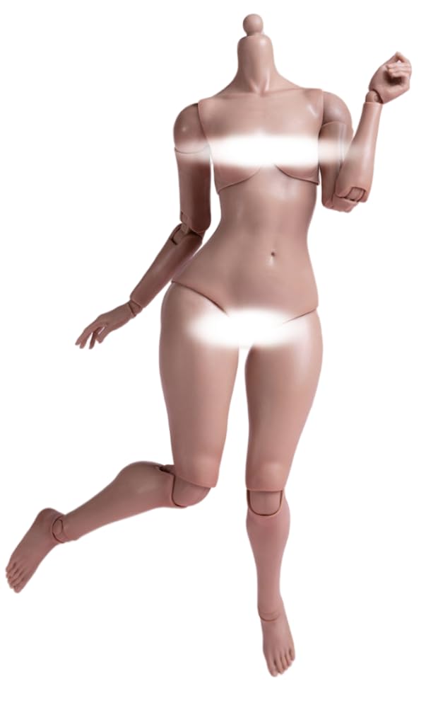 HiPlay WorldBox 1:6 Scale Female Action Figure Body - Plump Body Shape, Fair Skin