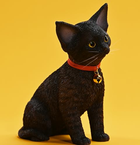 HiPlay JXK Cat Figure: Devon Rex 2.0,1:3 Scale Miniature Animal Figurine