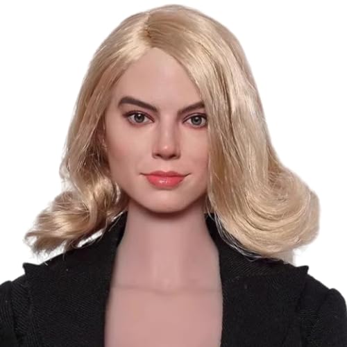 HiPlay 1:6 Scale Female Head Sculpt, European Female Star Head Sculpture for 12-inch Action Figures GC047A