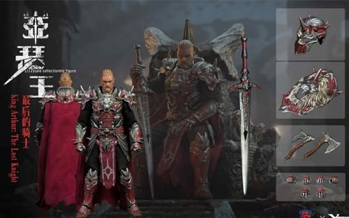 HiPlay VTOYS Collectible Figure: King Arthur: The Last Knight, 1:12 Scale Miniature Male Action Figurine