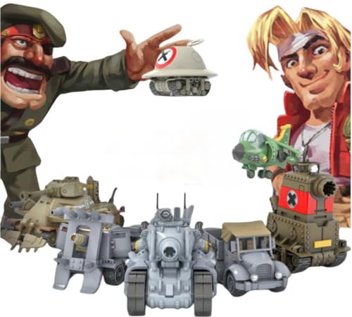 HiPlay Plastic Model Kits: Metal Slug X: Tank, Mecha Anime Style Collectible Action Figures