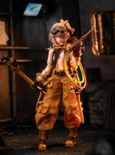 HiPlay Hasuki Full Set: Pocket Art Series Mechanic Fiona, Anime Style, Movable Eye Design,  Action Figurine