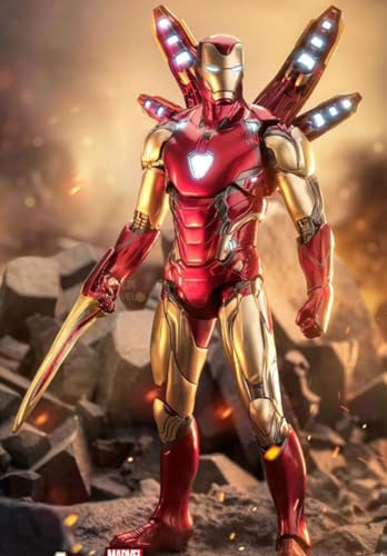 HiPlay ZD Collectible Figure Full Set: Iron Man Mark 85 2.0, 1:10 Scale Miniature Action Figurine