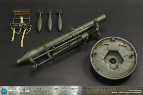 1/6 Scale Figure Accessory: Machine Heavy Mortars Model Miniature Collectible