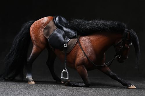 HiPlay JXK Collectible Horse Figure: Hannover3.0, Expertly Hand-Painted, Lifelike, Safe Resin, 1:12 Scale Miniature Animal Figurine