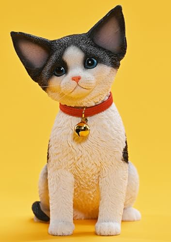 HiPlay JXK Cat Figure: Devon Rex 2.0,1:3 Scale Miniature Animal Figurine