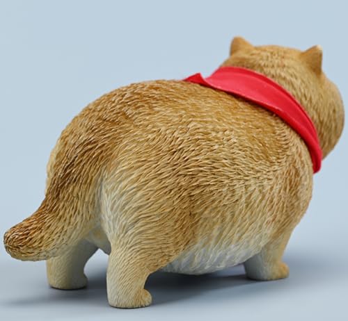 HiPlay JXK Collectible Cat Figure: Fat Cat 5.0, Expertly Hand-Painted, Lifelike, Safe Resin, 1:6 Scale Miniature Animal Figurine