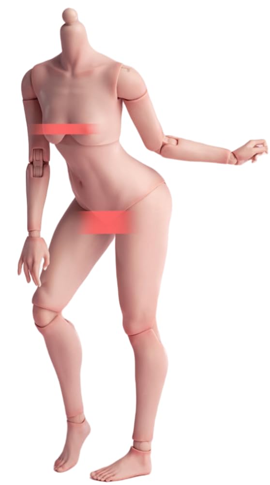 HiPlay Worldbox 1:6 Scale Female Action Figure Body -Tall and Plump Body Shape, White Skin AT203P