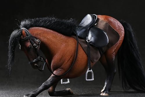 HiPlay JXK Collectible Horse Figure: Hannover3.0, Expertly Hand-Painted, Lifelike, Safe Resin, 1:12 Scale Miniature Animal Figurine