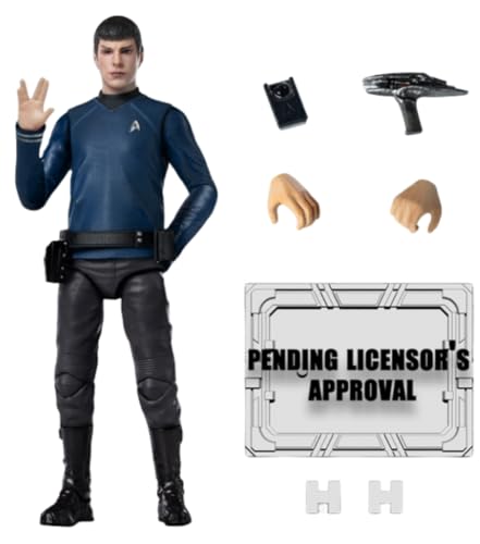 HiPlay Full Set: Star Trek, Spock, 1:18 Scale Miniature Action Figure