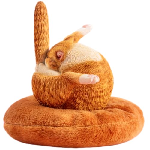 HiPlay JXK Collectible Cat Figure: Chicken Leg Cat, Expertly Hand-Painted, Lifelike, Safe Resin, 1:6 Scale Miniature Animal Figurine