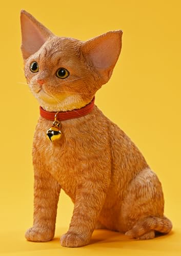 HiPlay JXK Cat Figure: Devon Rex 2.0,1:3 Scale Miniature Animal Figurine