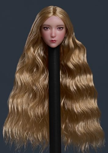 1:12 Scale Female Head Sculpt, Cute Girl Head Sculpture for 6-inch Action Figures
