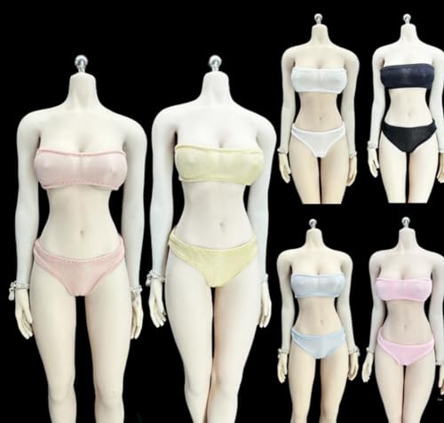 Ropa para muñecas a escala 1/6: Conjunto de ropa interior y bragas para figuras de acción coleccionables de 12 pulgadas