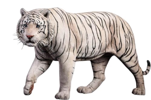 HiPlay JXK Collectible Tiger Figure: Bengal Tiger, Expertly Hand-Painted, Lifelike, Safe Resin, 1:6 Scale Miniature Animal Figurine