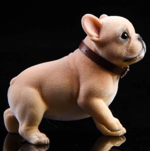 HiPlay JXK Collectible Dog Figure: Bulldog, Expertly Hand-Painted, Lifelike, Safe Resin, 1:6 Scale Miniature Animal Figurine