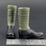 Figurine articulée à l'échelle 1/6 : Bottes miniatures à collectionner