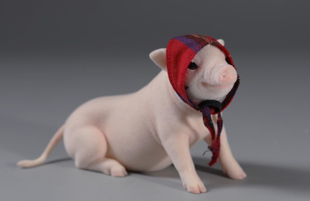 HiPlay JXK Pig Figure: The Little Pig, 1:6 Scale Miniature Animal Figurine