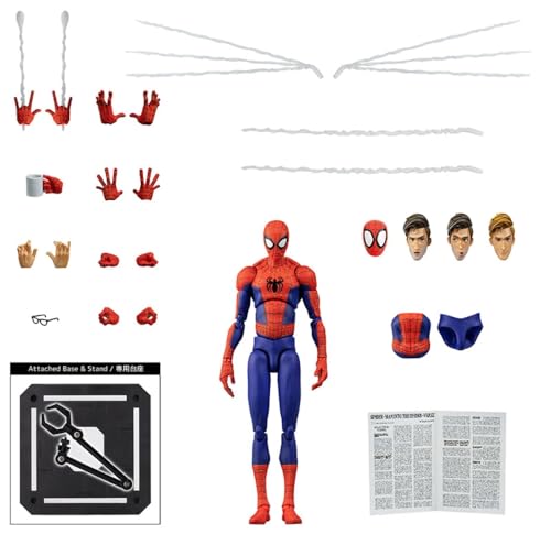 HiPlay Sentinel Collectible Figure Full Set: Spider Man, Miles Miniature Action Figurine