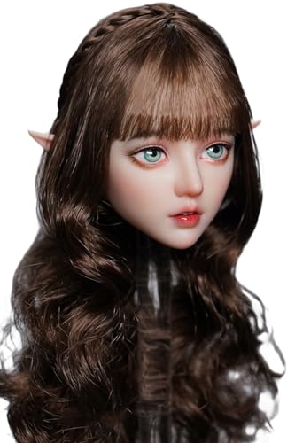 HiPlay 1:6 Scale Female Head Sculpt, Amy Head Sculpture for 12-inch Action Figures