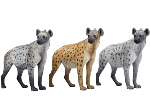 HiPlay JXK Collectible Cat Figure: Hyena, Expertly Hand-Painted, Lifelike, Safe Resin, 1:6 Scale Miniature Animal Figurine