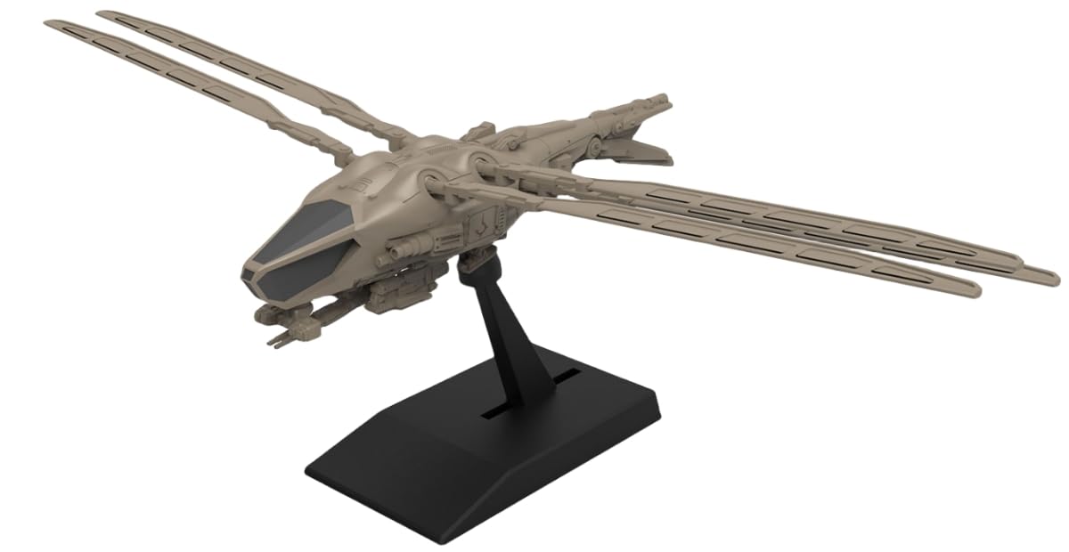 HiPlay Meng Plastic Model Kits: Harkonnen Ornithopter, Glue-Free Color Separation Assembly Collectible Figures