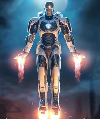 HiPlay ZD Collectible Figure Full Set: Iron Man 3 Mark 33, 1:10 Scale Miniature Action Figurine