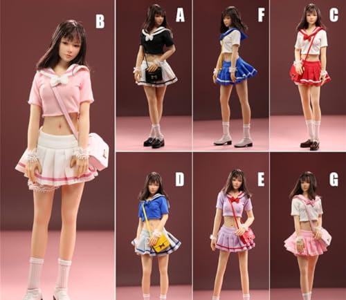 HiPlay Figure Doll Clothes: Student Skirt Uniform for 12-inch JO23X