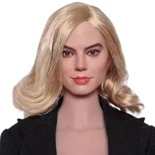 HiPlay 1:6 Scale Female Head Sculpt, European Female Star Head Sculpture for 12-inch Action Figures GC047A